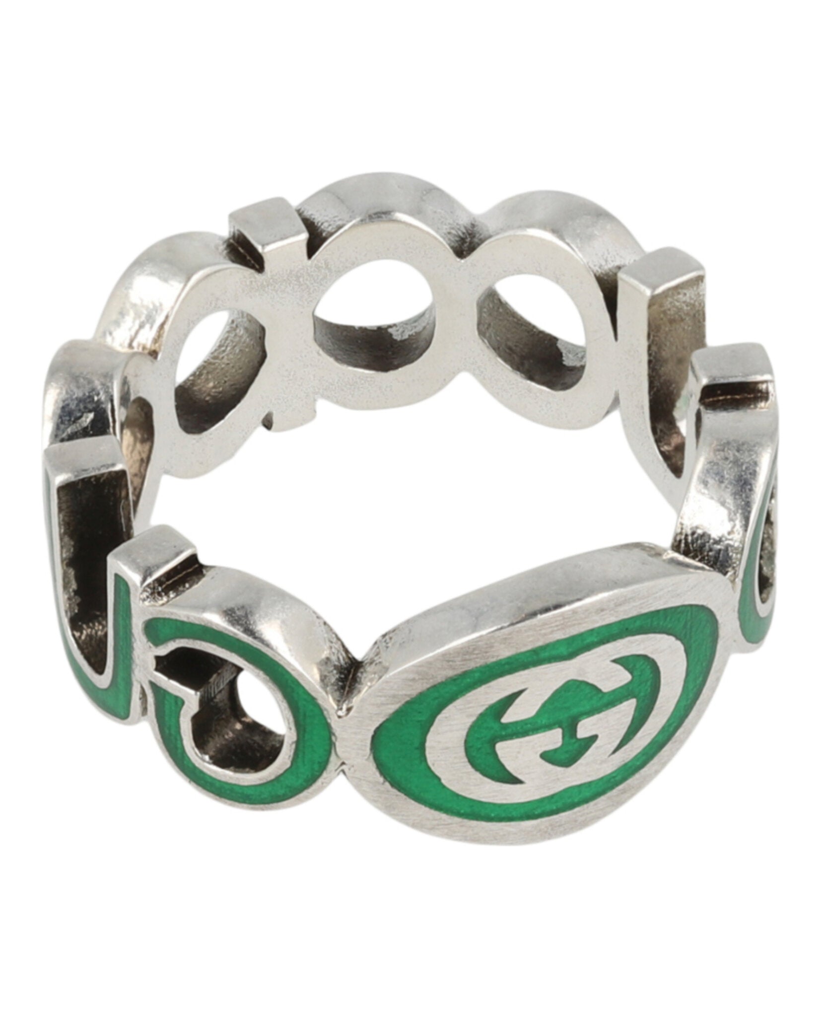 Sterling Silver Interlocking G Ring