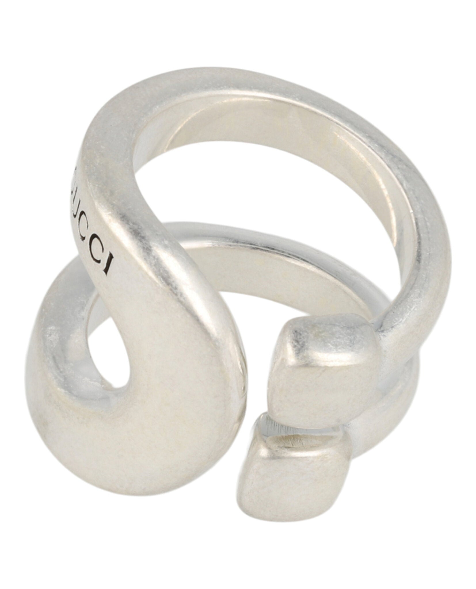 Sterling Silver Stirrup Wrapped Horsebit Ring