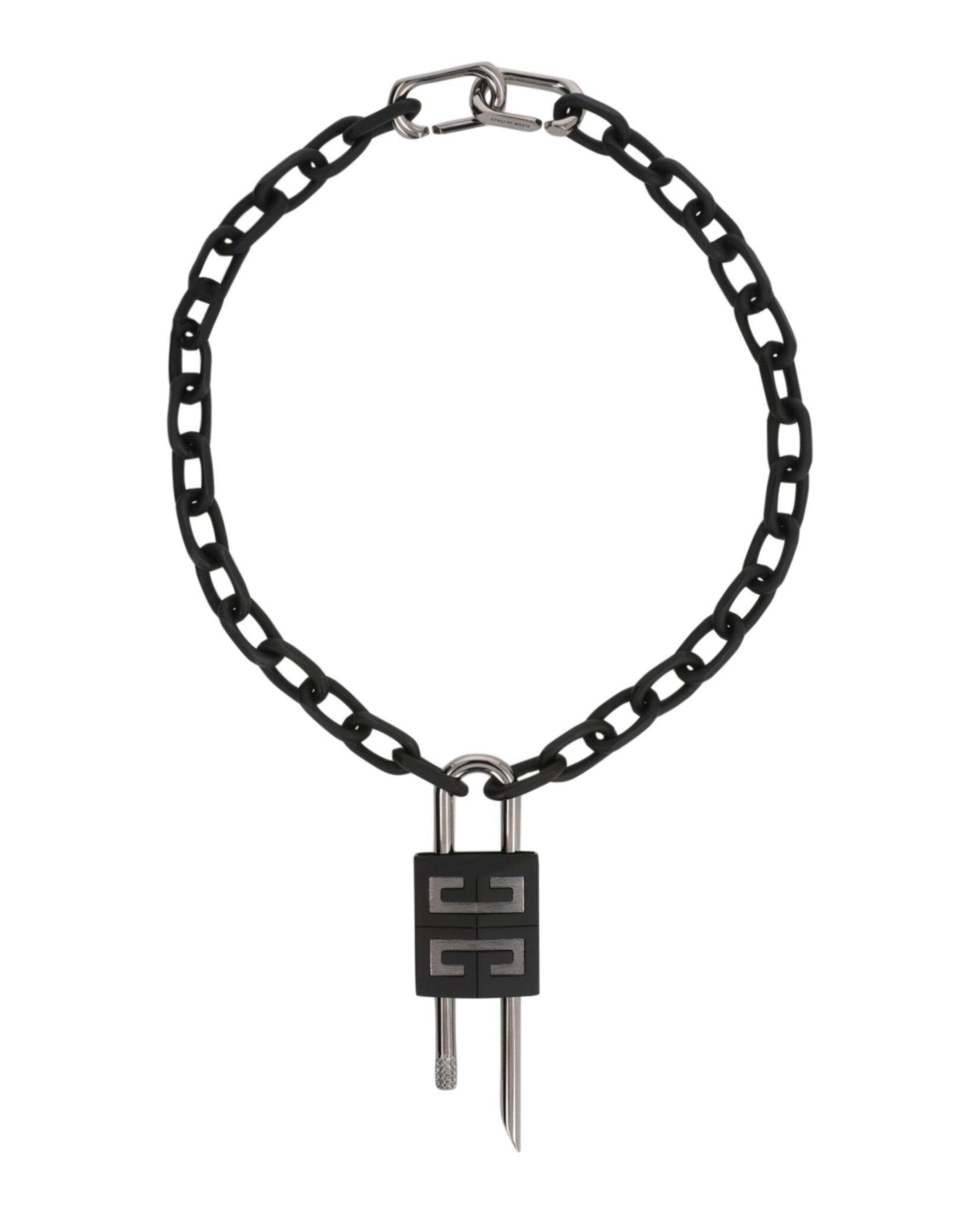 Crystal Embellished 4G Padlock Necklace