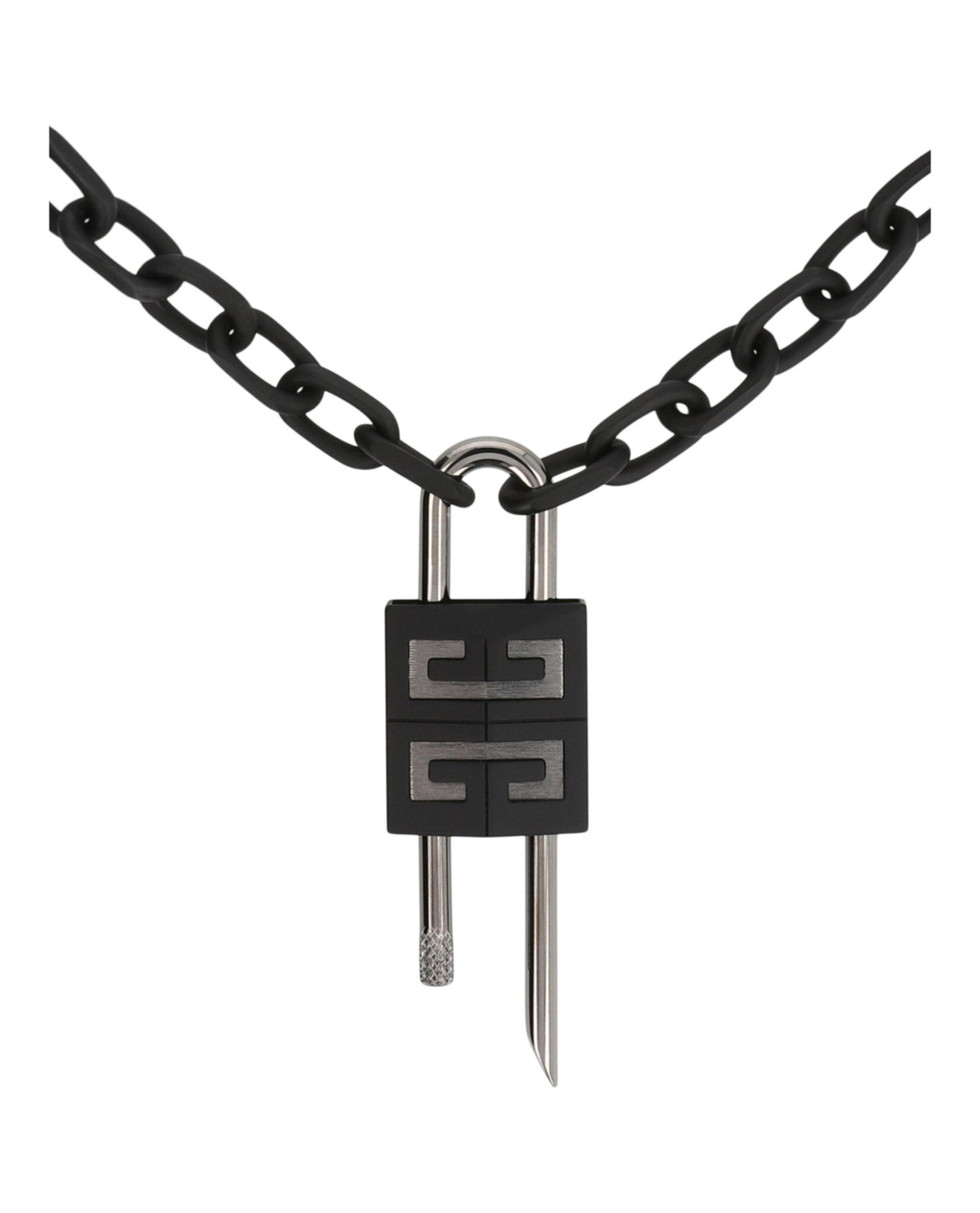 Crystal Embellished 4G Padlock Necklace