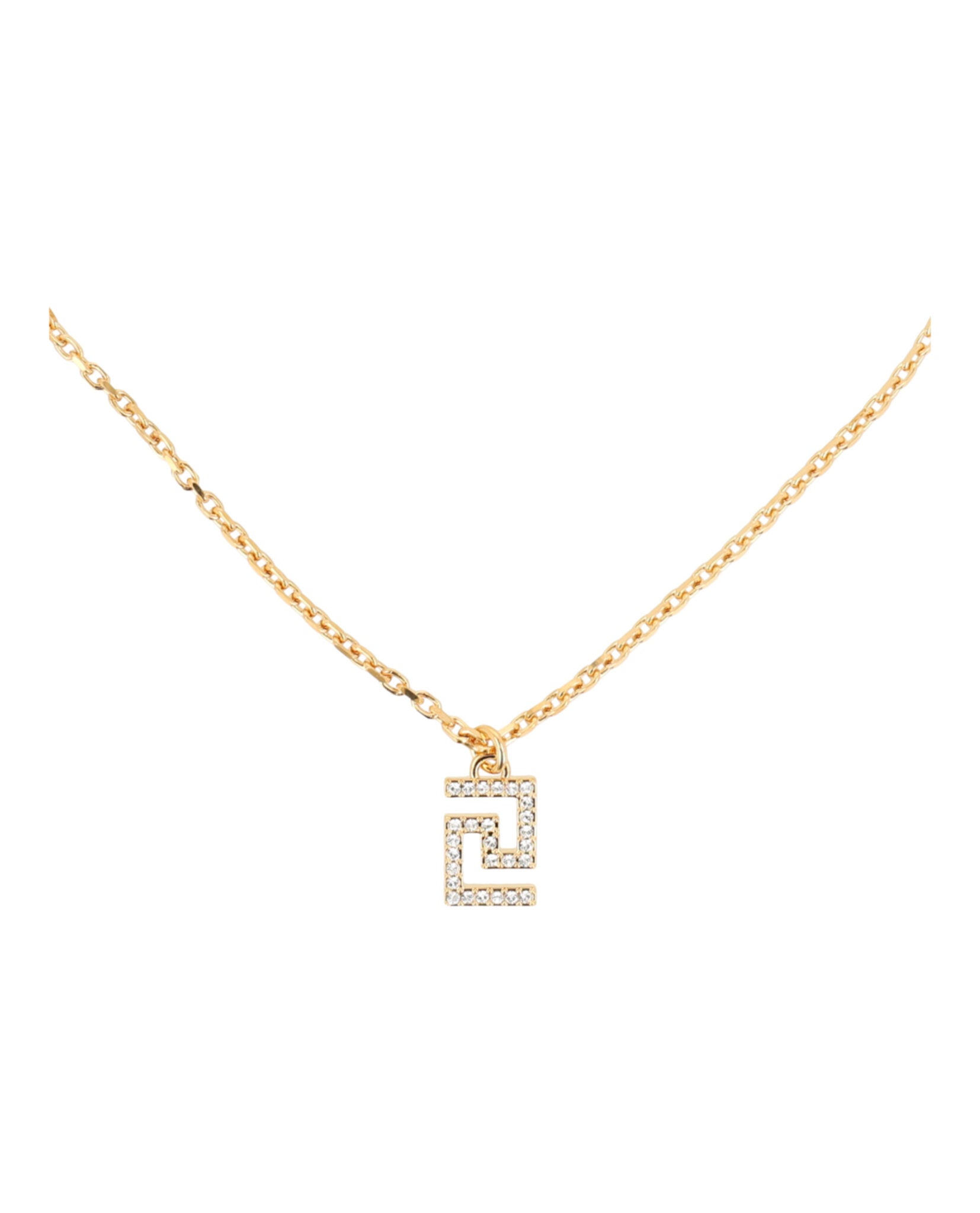 Crystal Embellished Greca Necklace