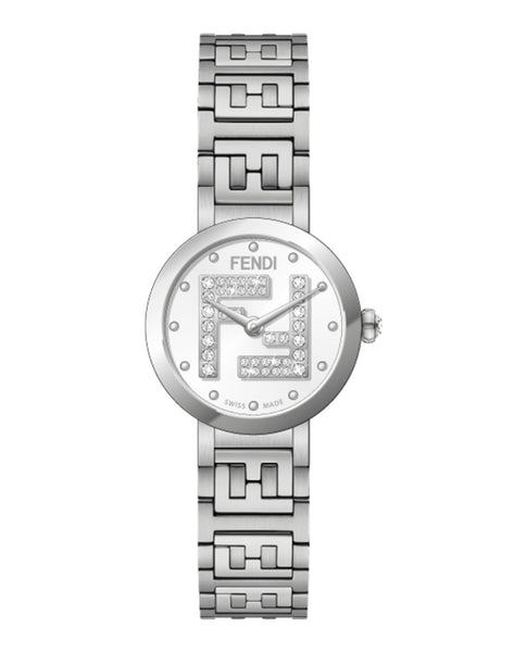 FENDI 210L SILVER DIAL LADIES WRISTWATCH QUARTZ ROUND FACE