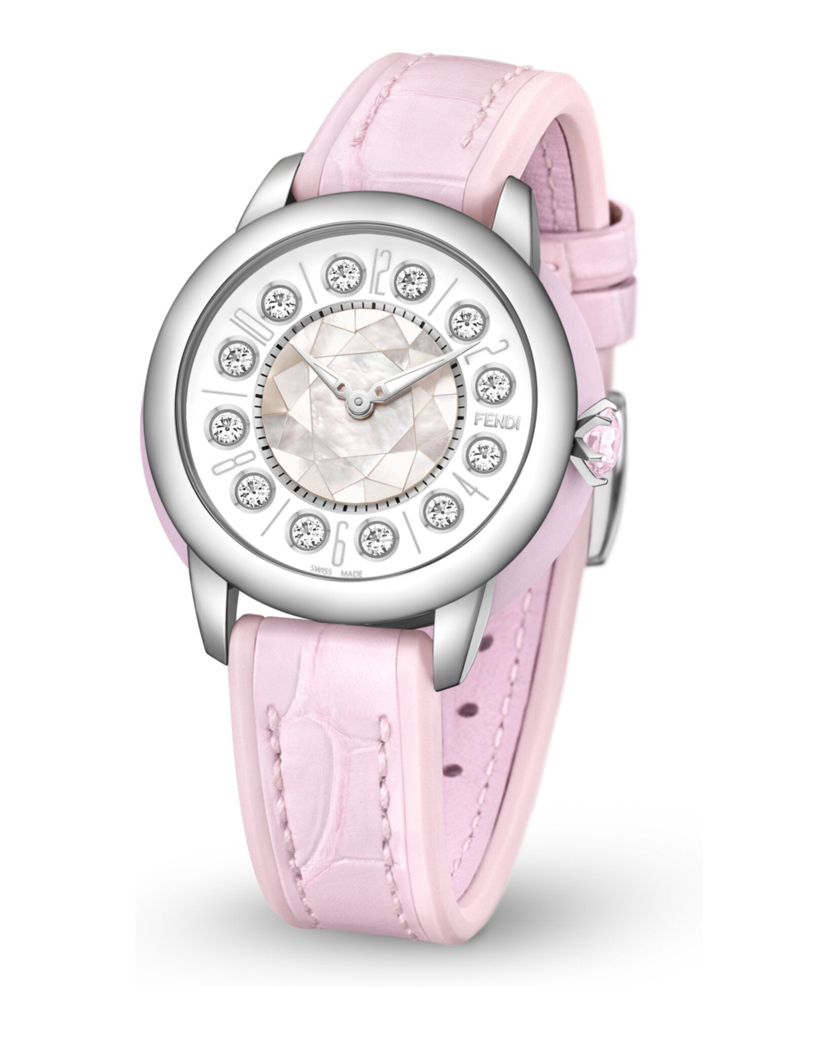 Fendi IShine Mother of Pearl Watch