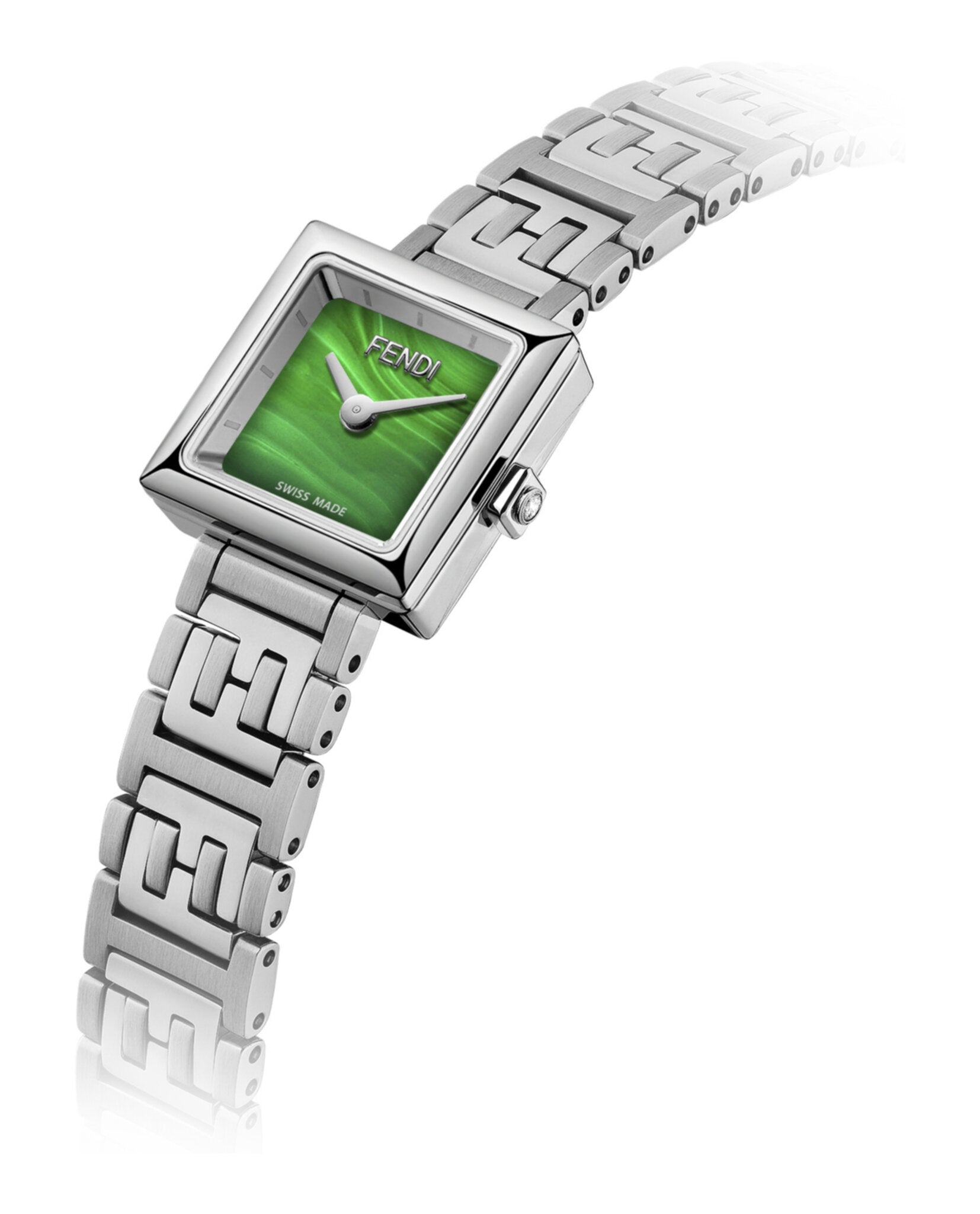 Forever Fendi Square Diamond Watch