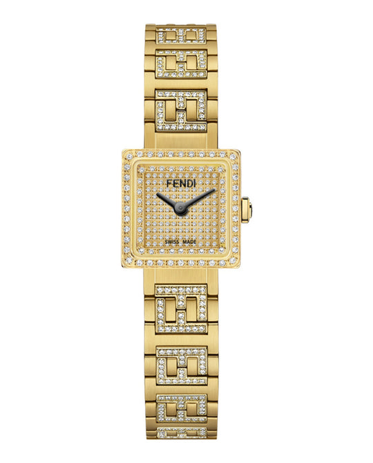 Forever Fendi Square Diamond Watch