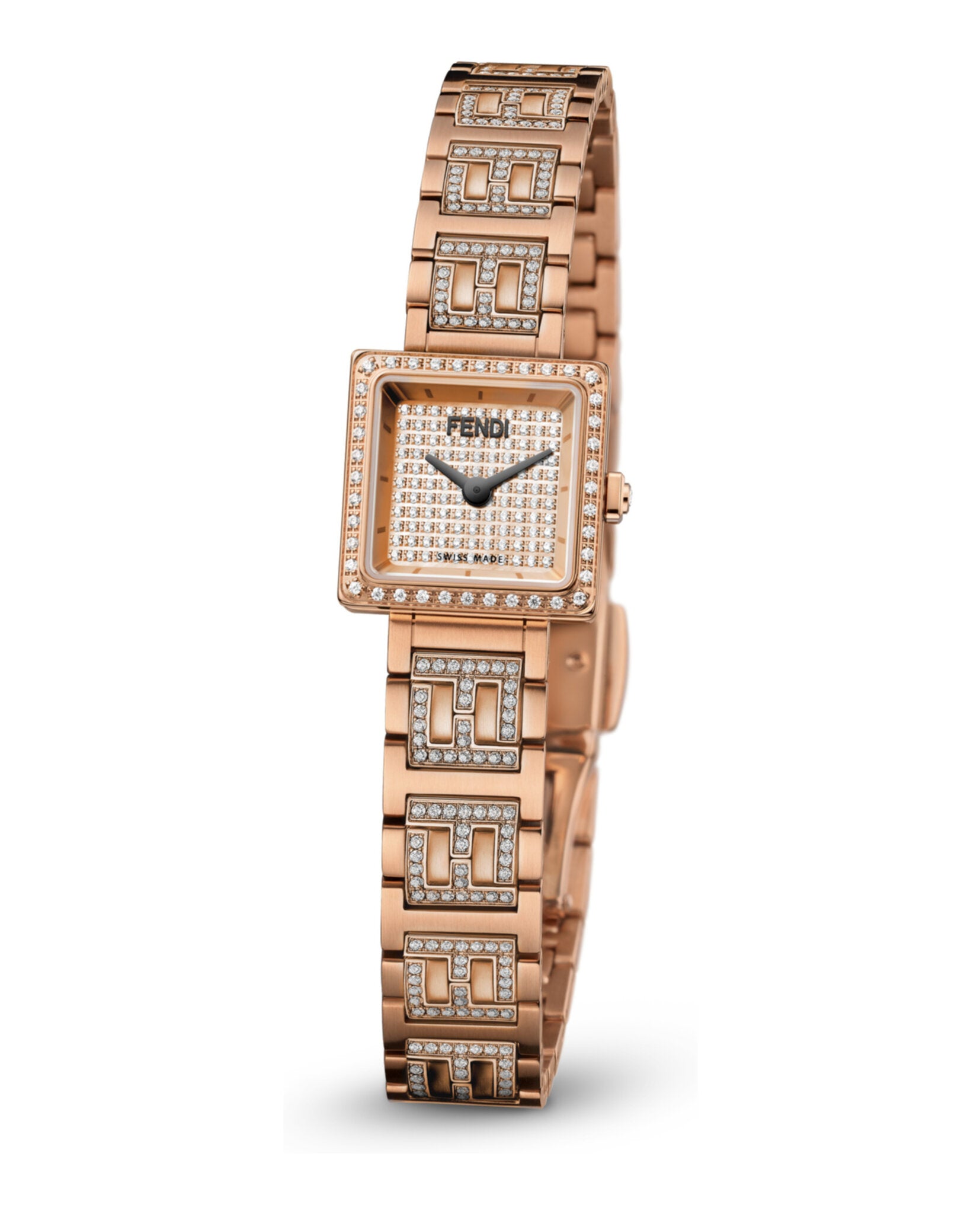 Forever Fendi Square Diamond Watch