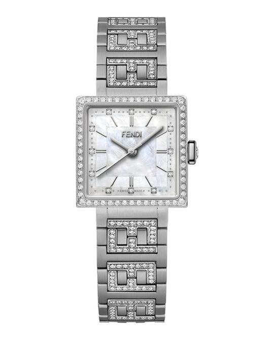 Forever Fendi Square Diamond Watch