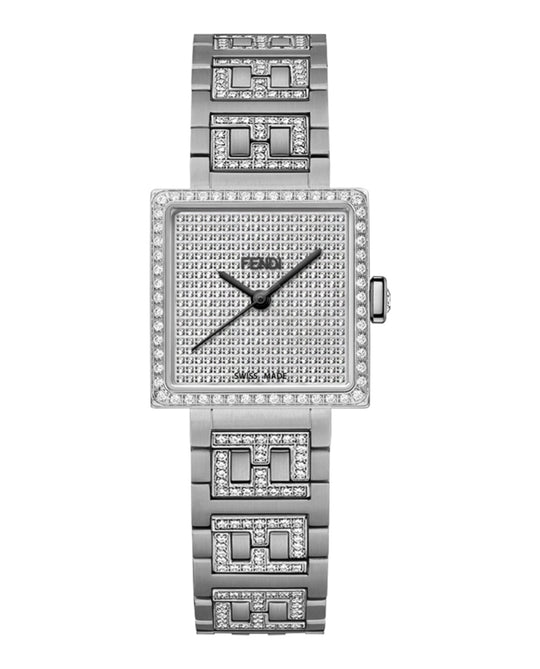 Forever Fendi Square Diamond Watch