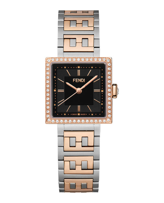 Forever Fendi Square Diamond Watch