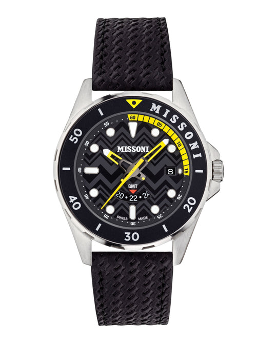 Missoni GMT Leather Watch
