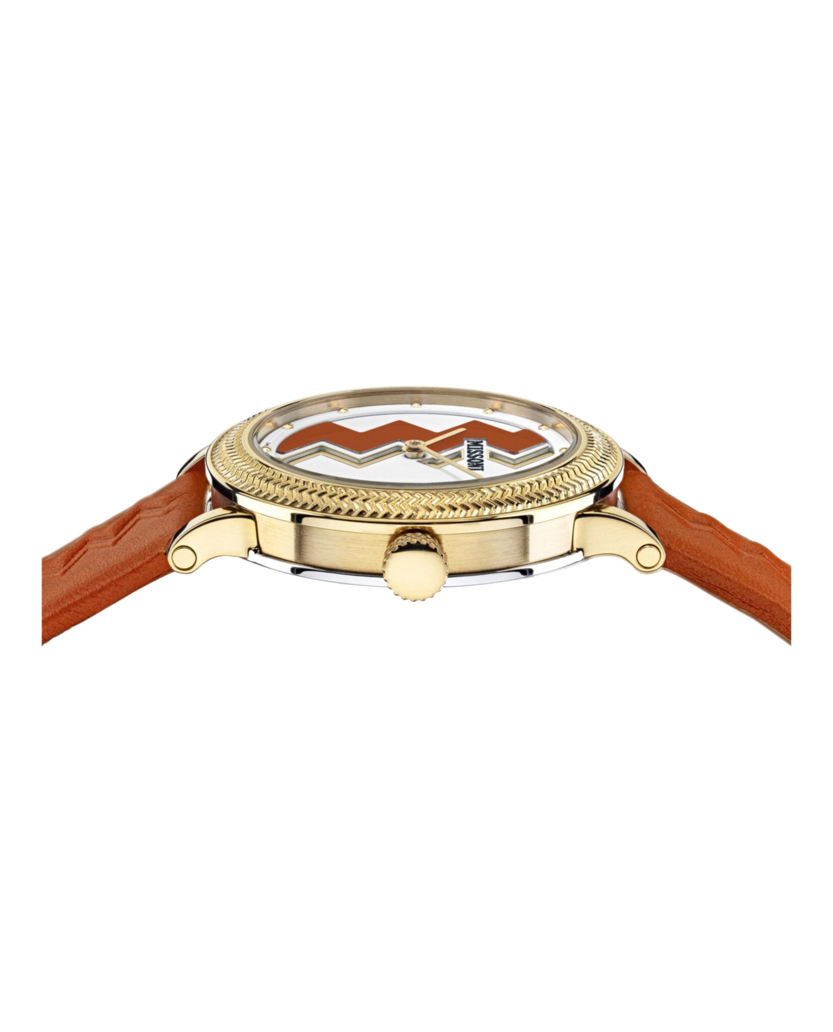 Missoni Optic Zigzag Leather Watch