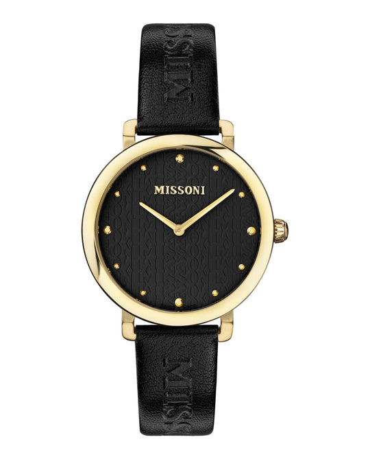 Missoni Lettering Leather Watch