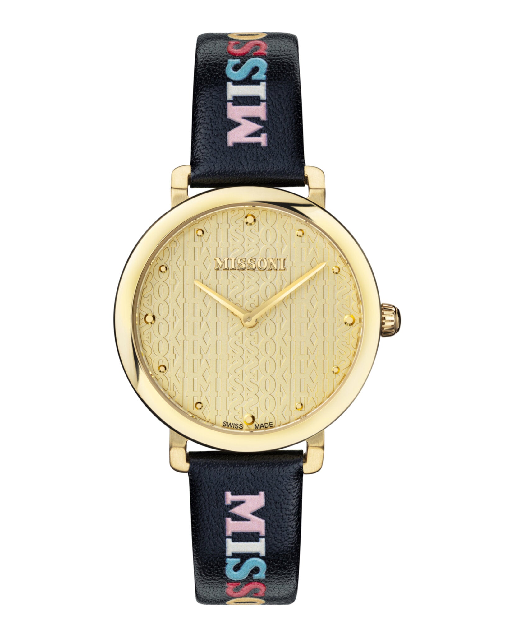 Missoni Lettering Leather Watch