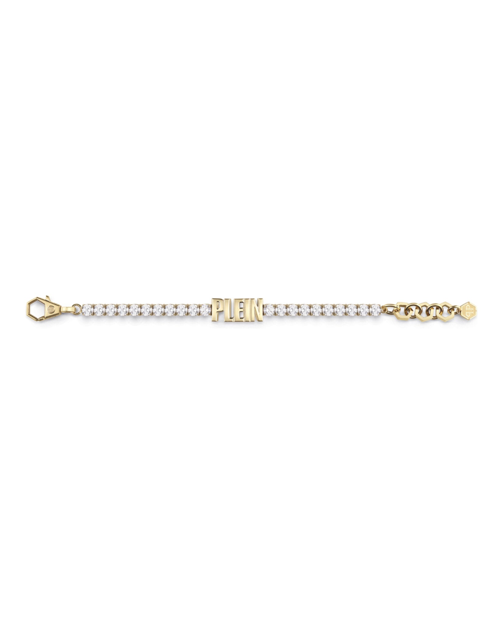 Lettering Crystal Tennis Bracelet