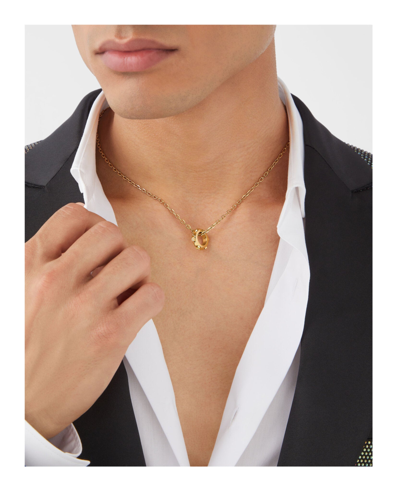 The Plein Cuff Cable Chain Necklace