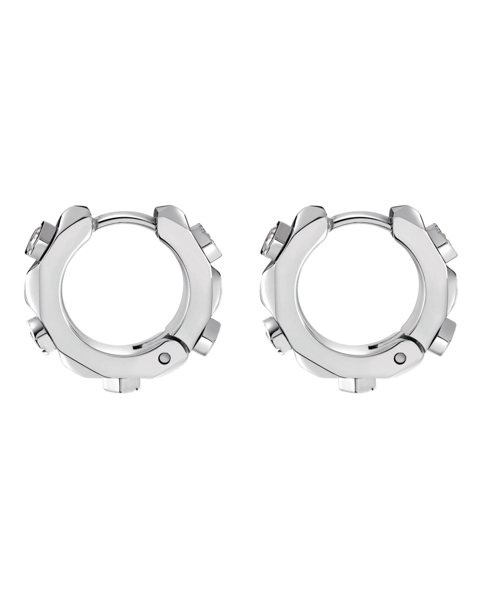 The Plein Cuff Crystal Hoop Earrings
