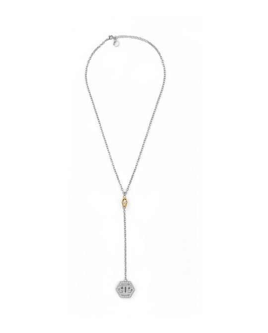 Hexagon Crystal Cable Chain Necklace