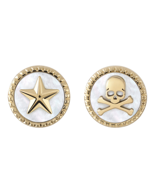 Plein Mini Logo Stud Earrings