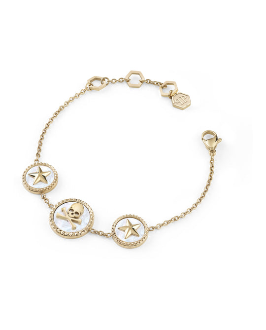 Plein Mini Logo Cable Chain Bracelet