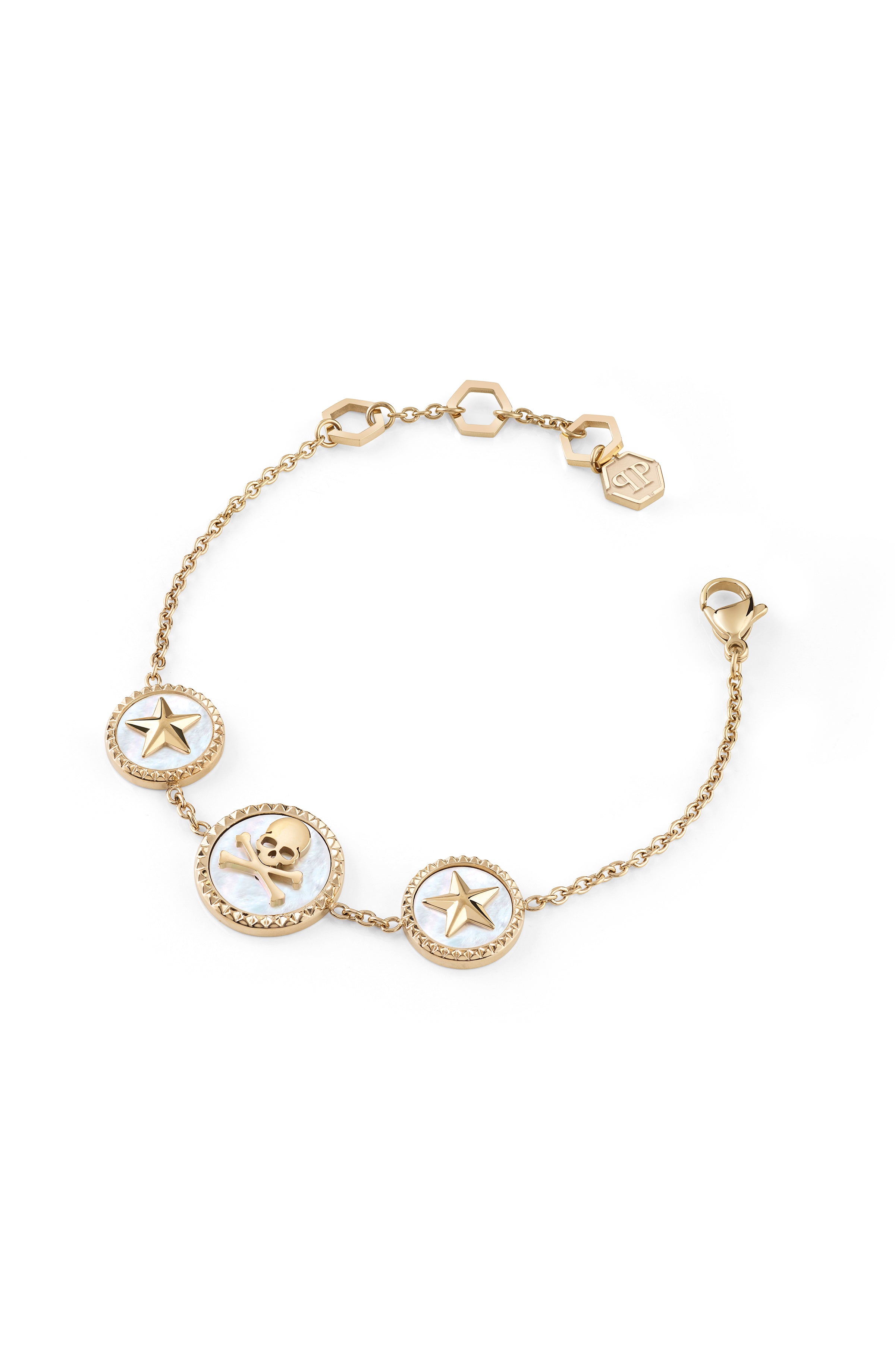 Plein Mini Logo Cable Chain Bracelet