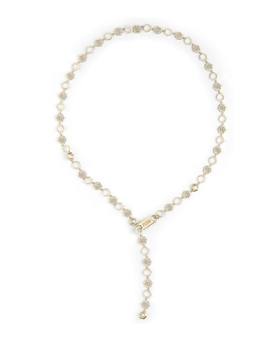 Hexagon Lux Crystal Hexagon Chain Necklace