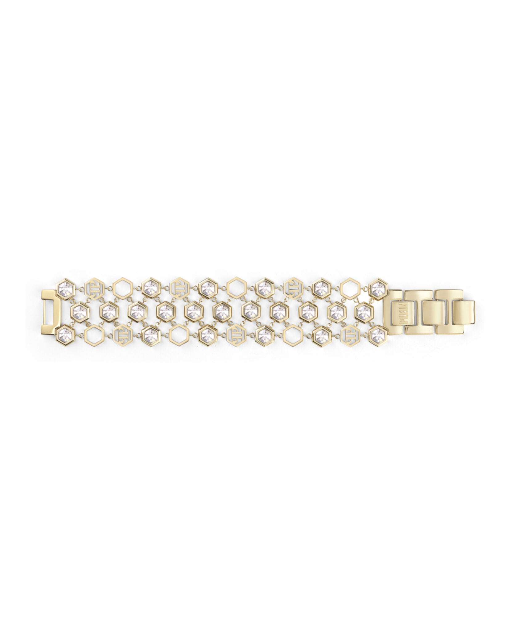 Hexagon Lux Crystal Hexagon Chain Bracelet