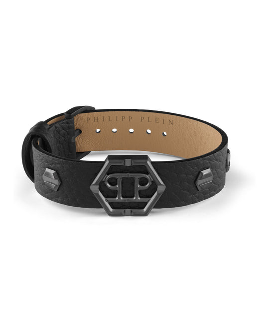 Hexagon Calf Leather Bracelet