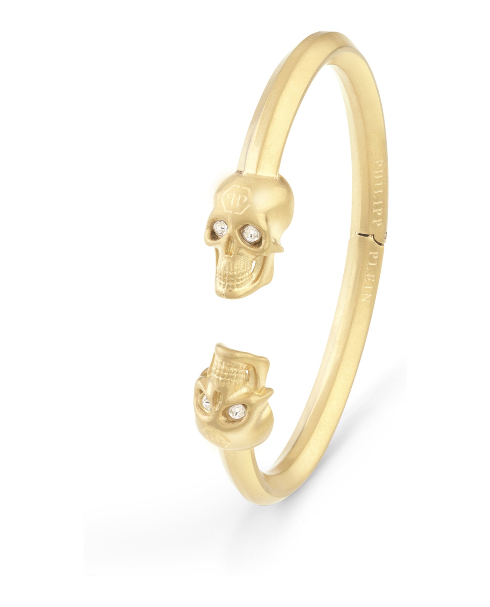 3D $kull Crystal Bangle Bracelet