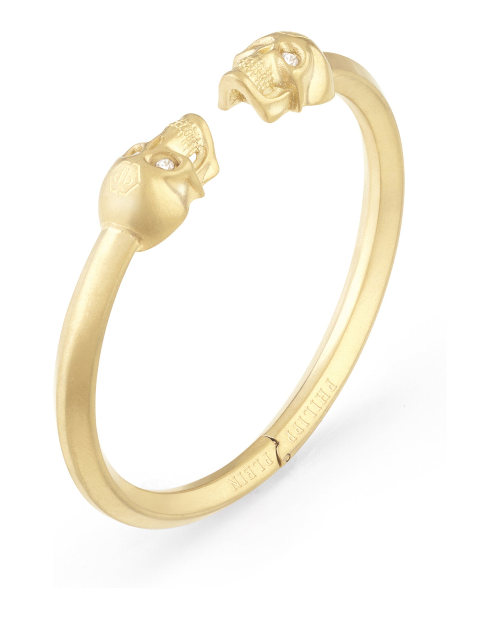 3D $kull Crystal Bangle Bracelet