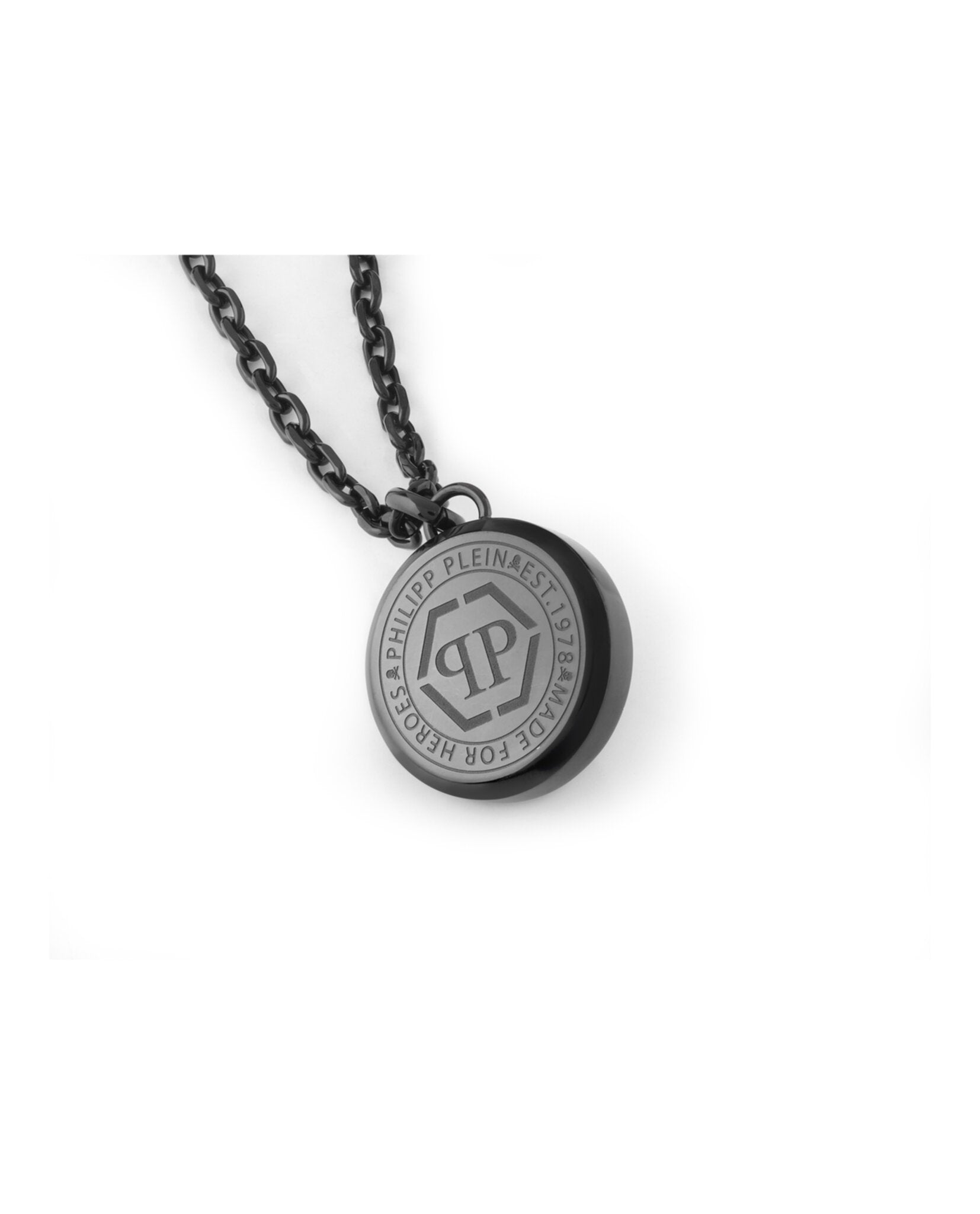 3D $kull Crystal Cable Chain Necklace