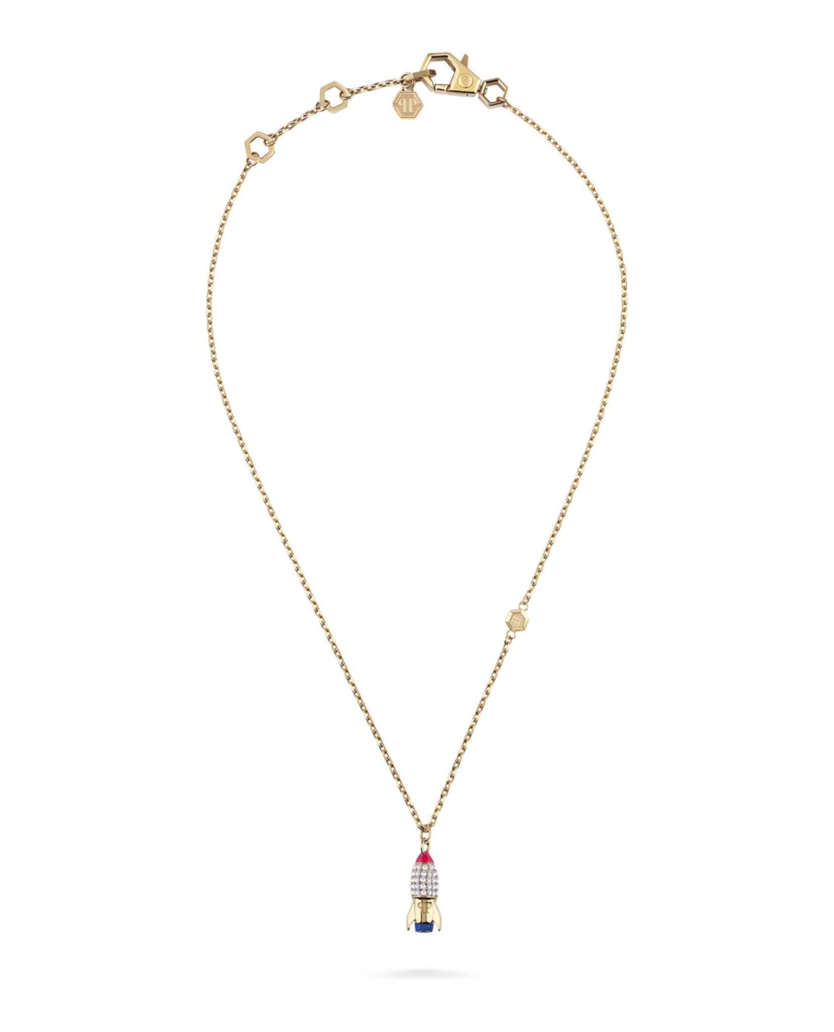 Plein Valentine Crystal Cable Chain Necklace