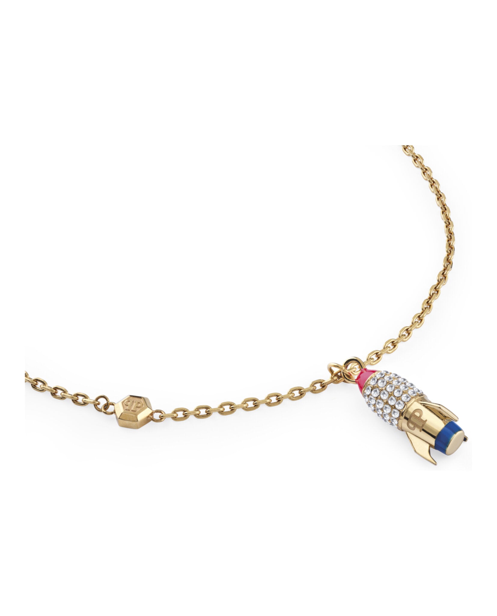 Plein Valentine Crystal Cable Chain Necklace