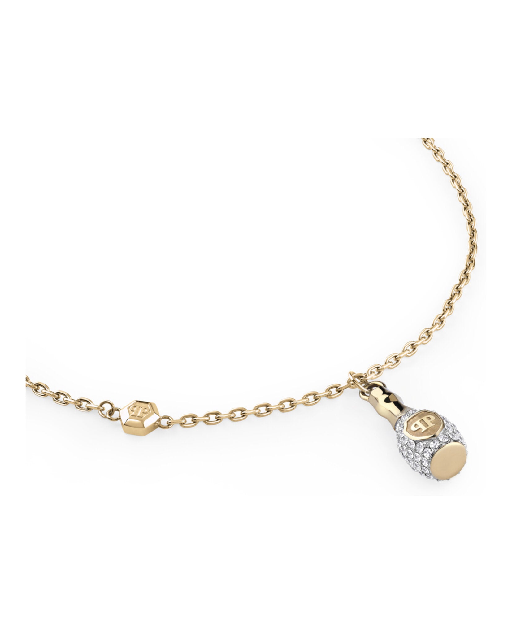 Plein Valentine Crystal Cable Chain Necklace
