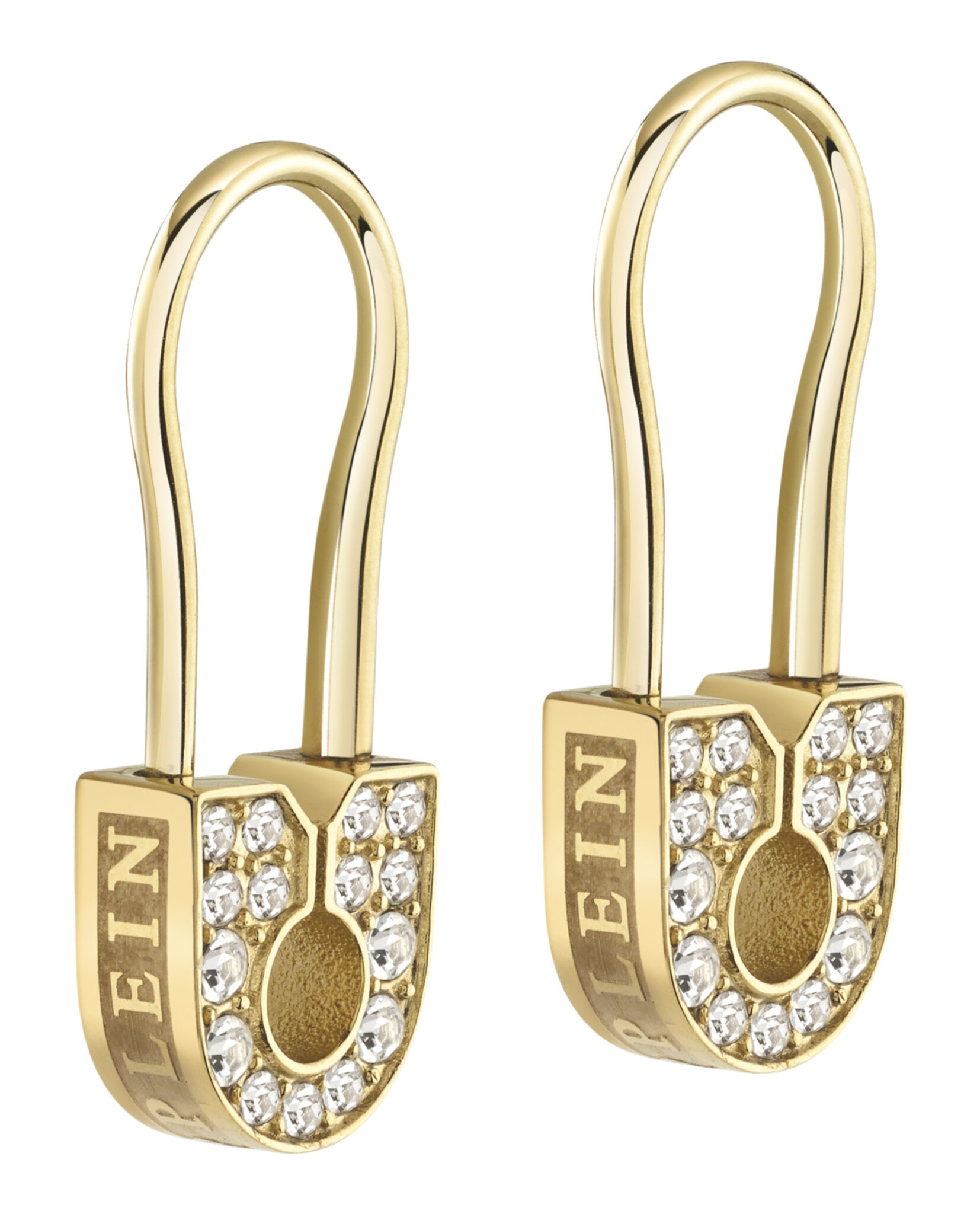 Plein Safety Pin  Earrings