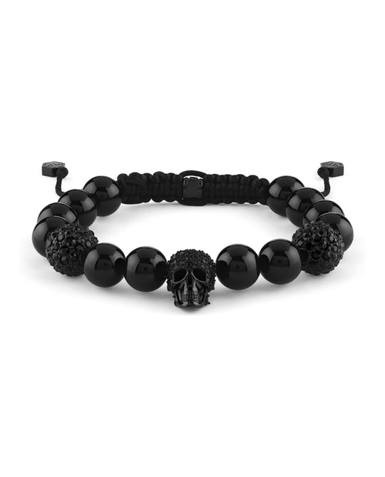 Plein Elite Crystal Onyx Beads Bracelet