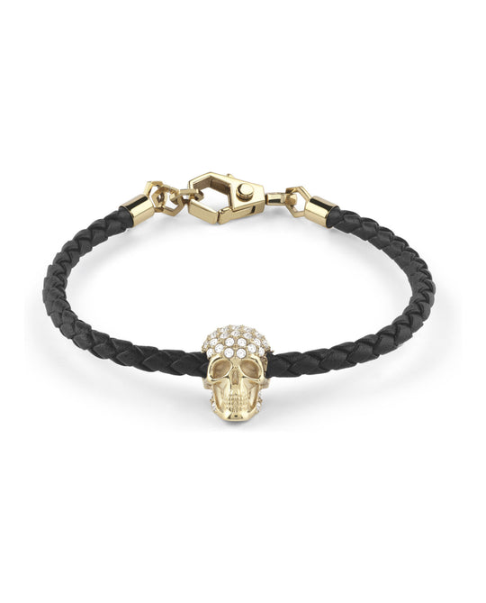 Plein Enigma Crystal Calf Leather Bracelet