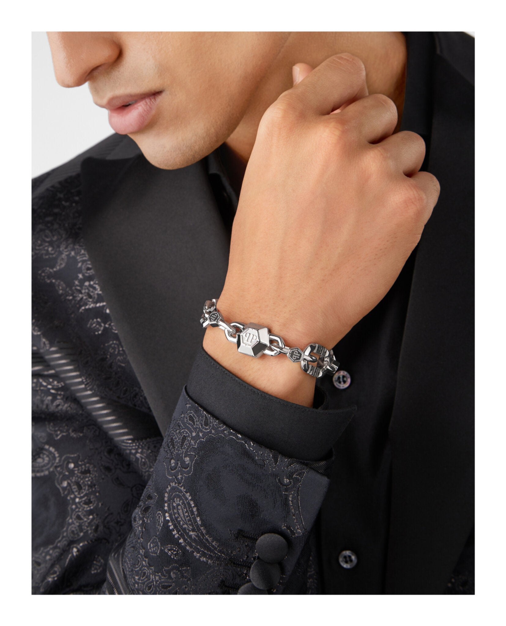 Plein Edge Cable Chain Bracelet