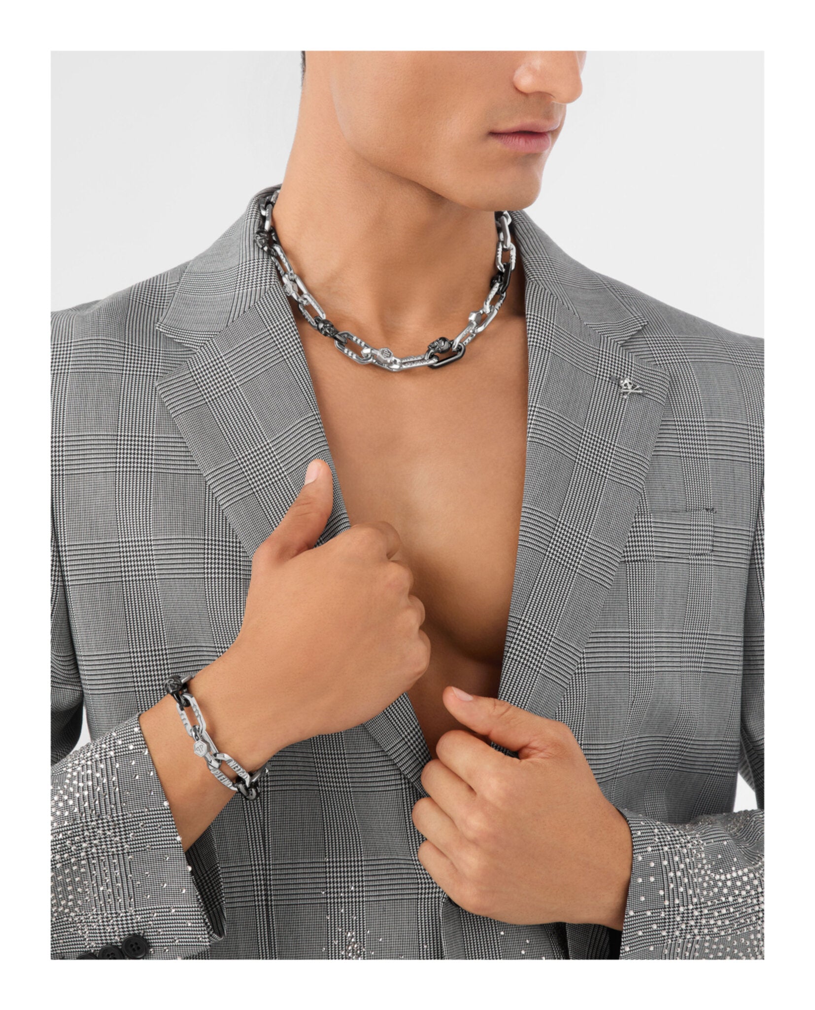 Plein Edge Cable Chain Bracelet