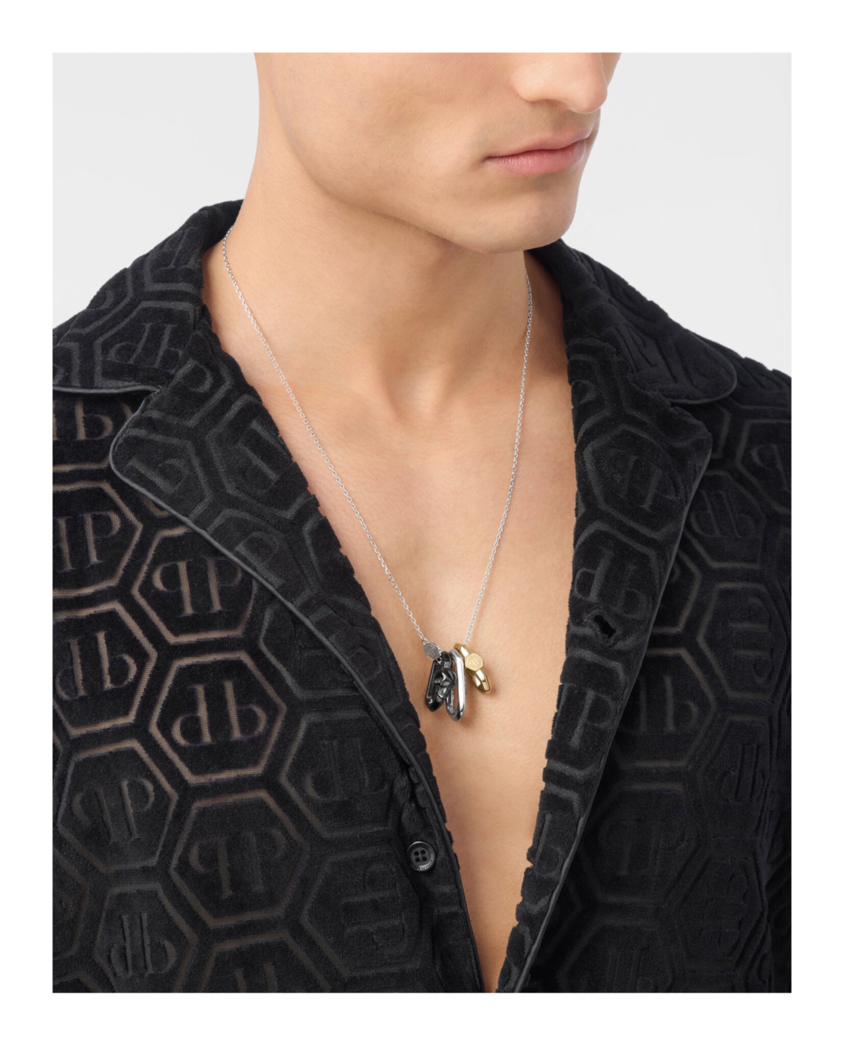 Plein Edge Cable Chain Necklace
