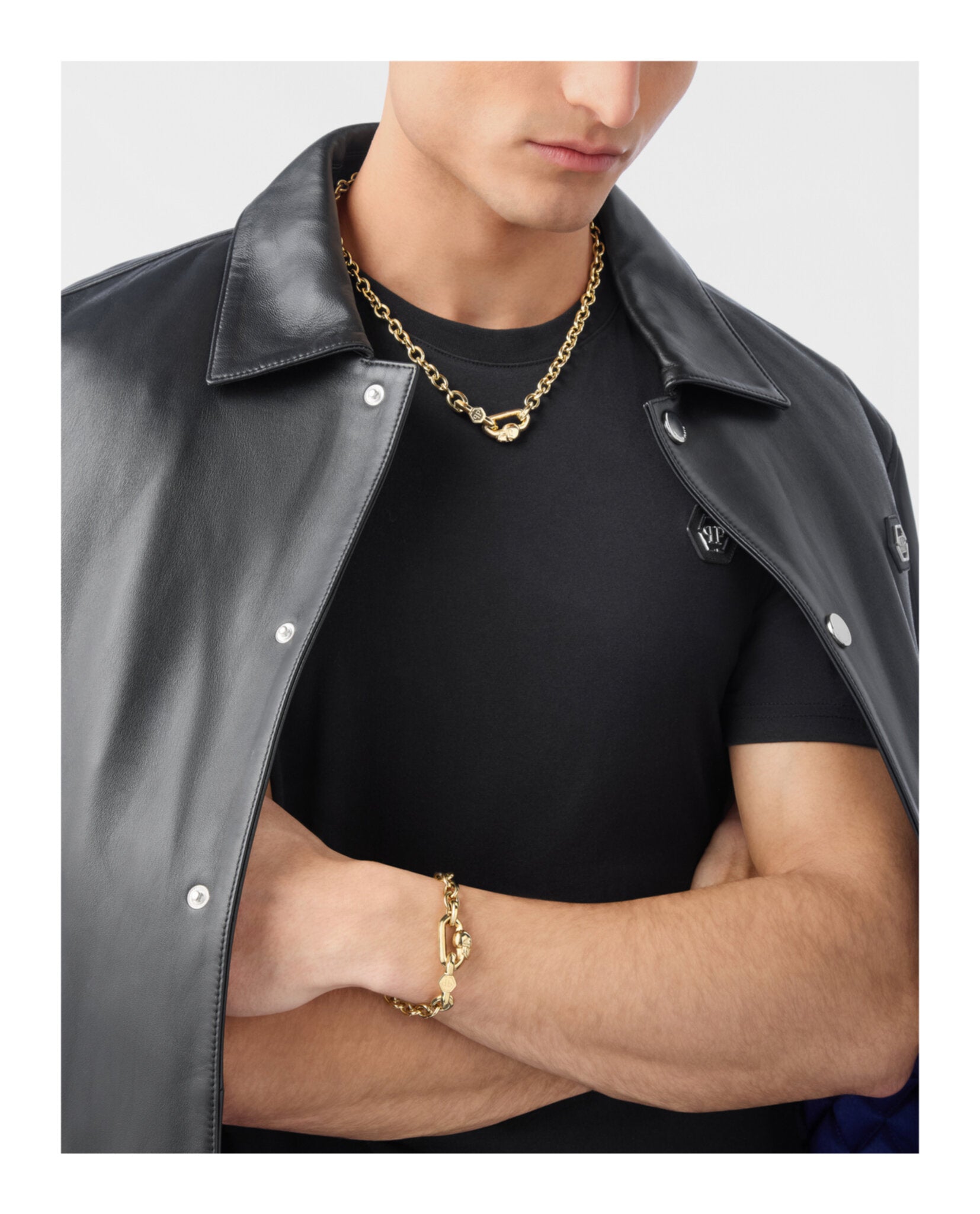Plein Edge Cable Chain Necklace