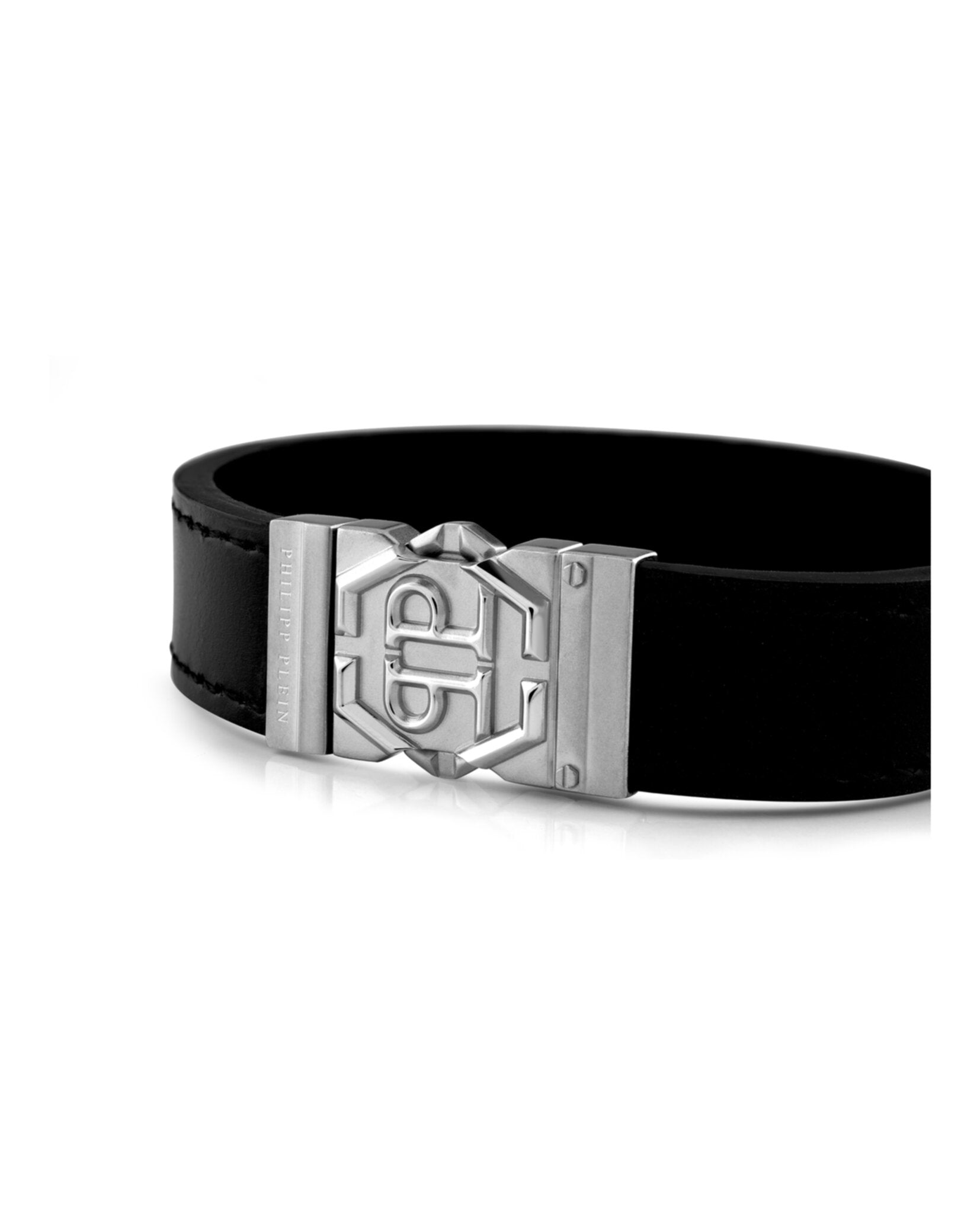 Hexagon Tactical Buckle Leather Bracelet