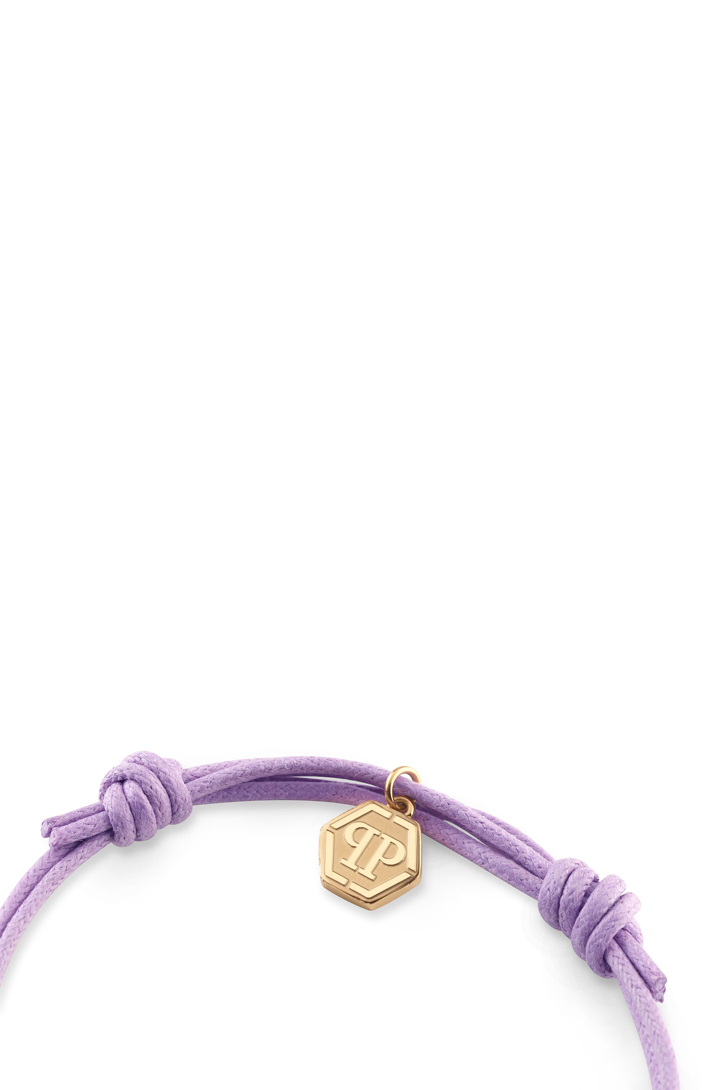 Linked Crystal Cotton Cord Bracelet