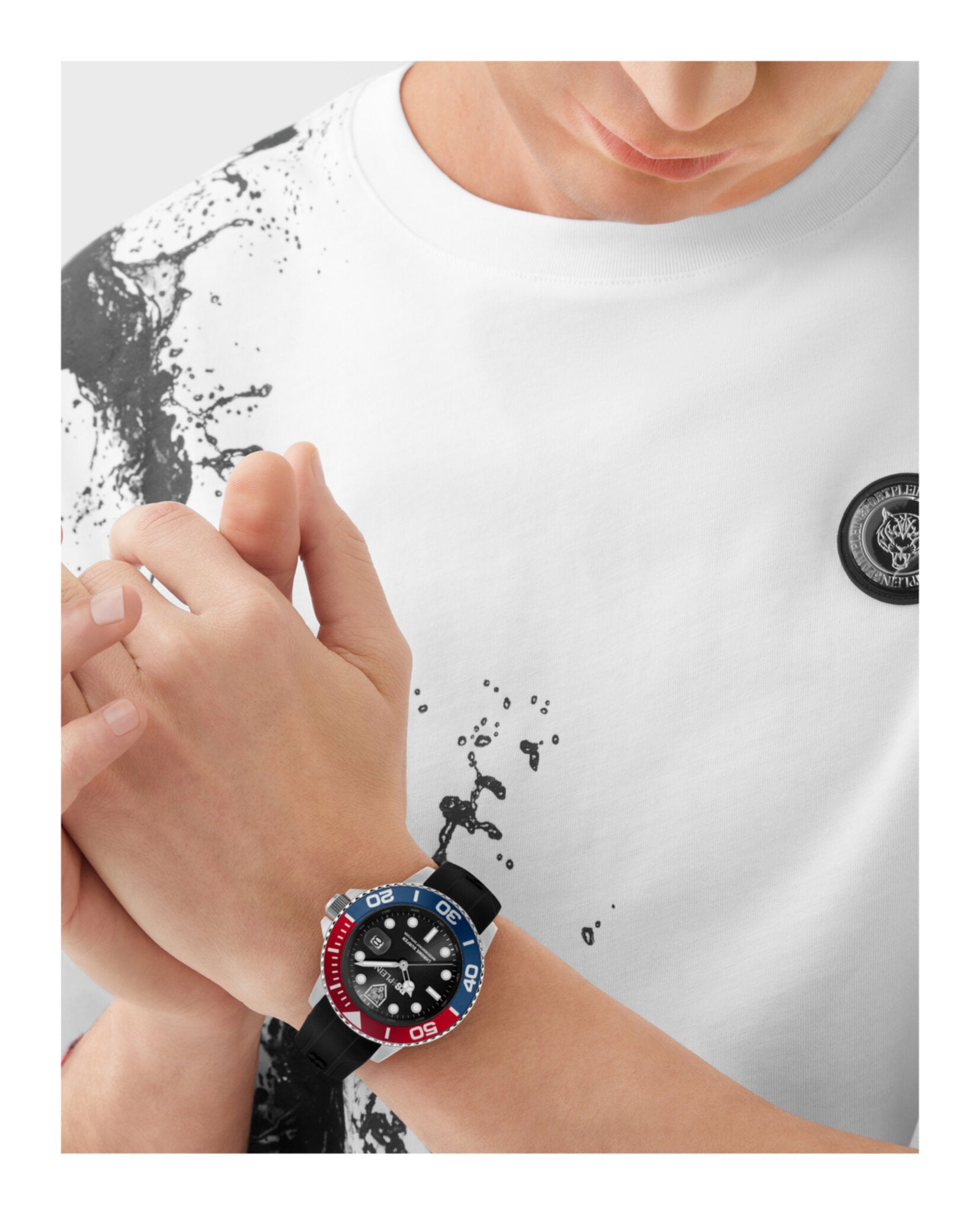 Chrome Surfer Silicone Watch