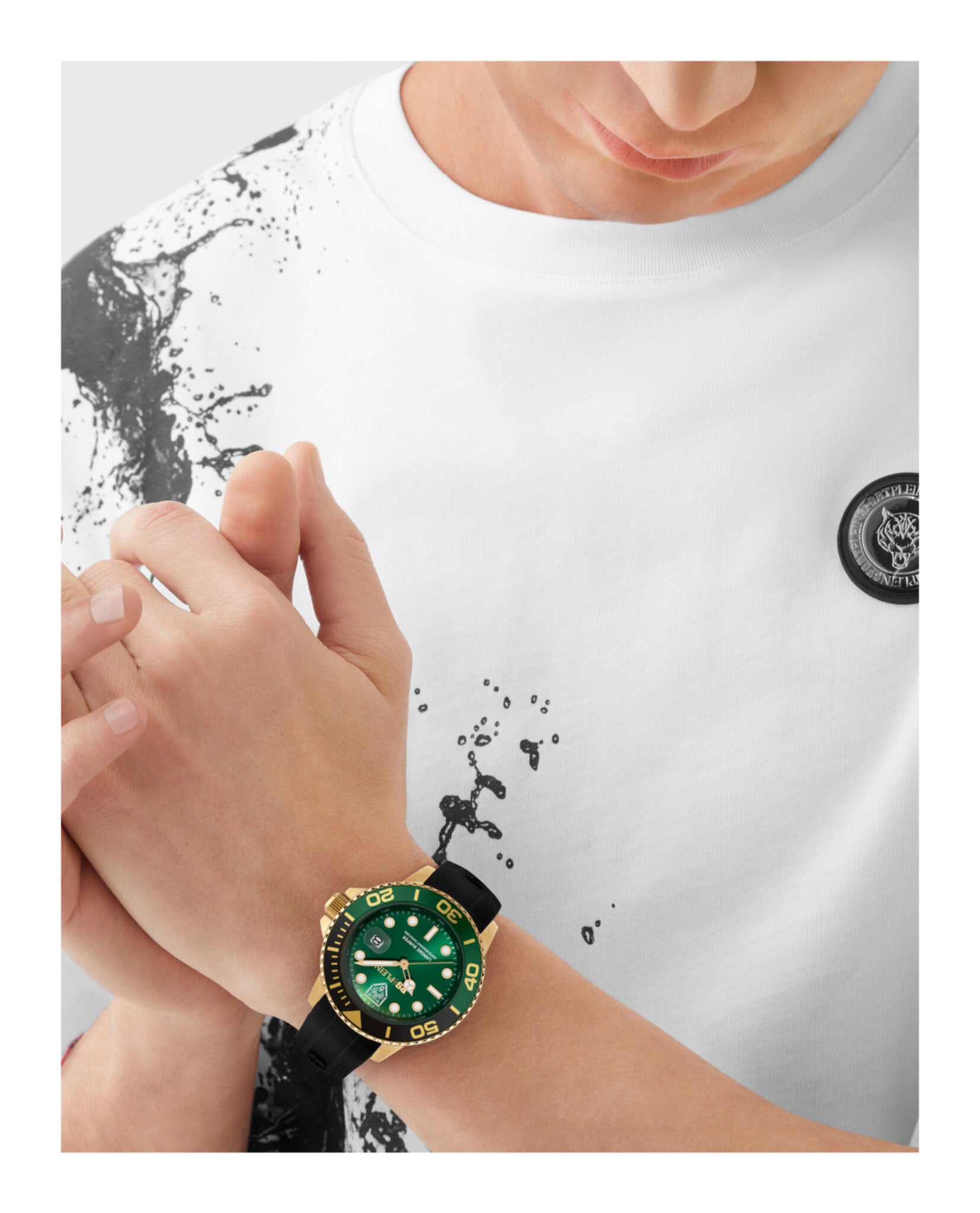 Chrome Surfer Silicone Watch