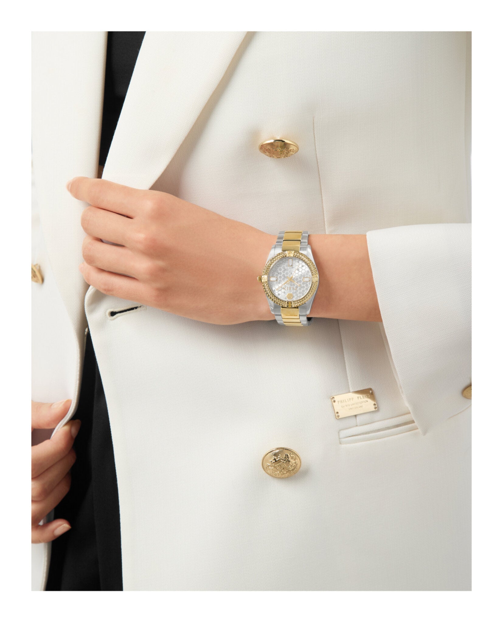 Plein Icon Chain Crystal Watch
