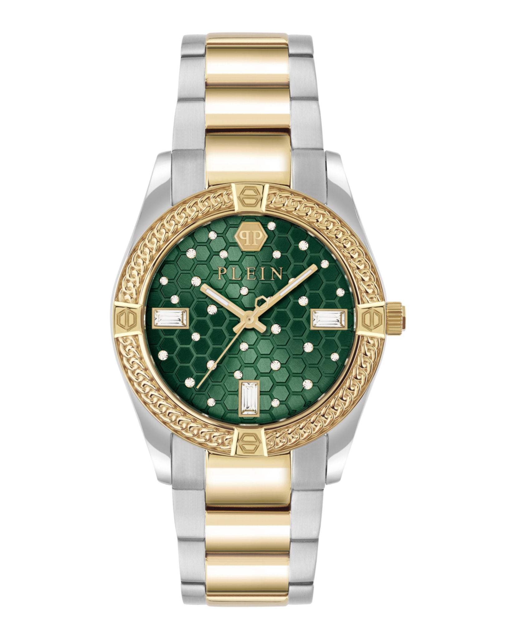 Plein Icon Chain Crystal Watch