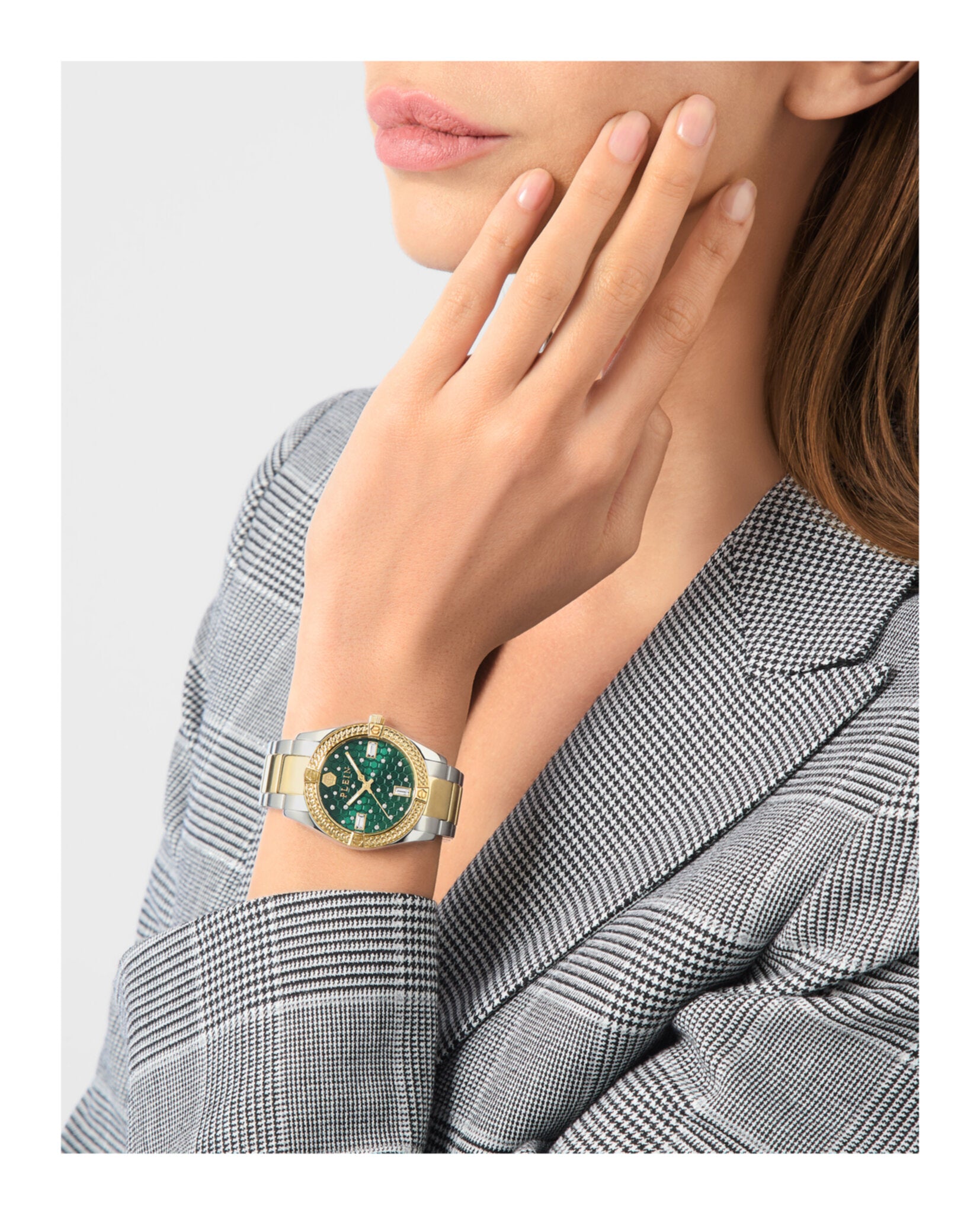 Plein Icon Chain Crystal Watch