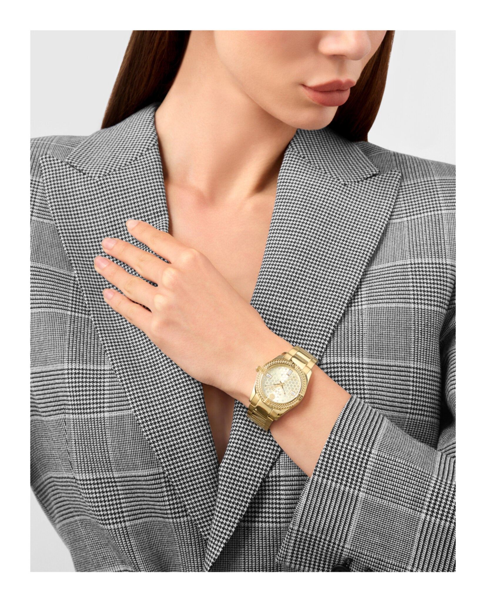 Plein Icon Chain Crystal Watch