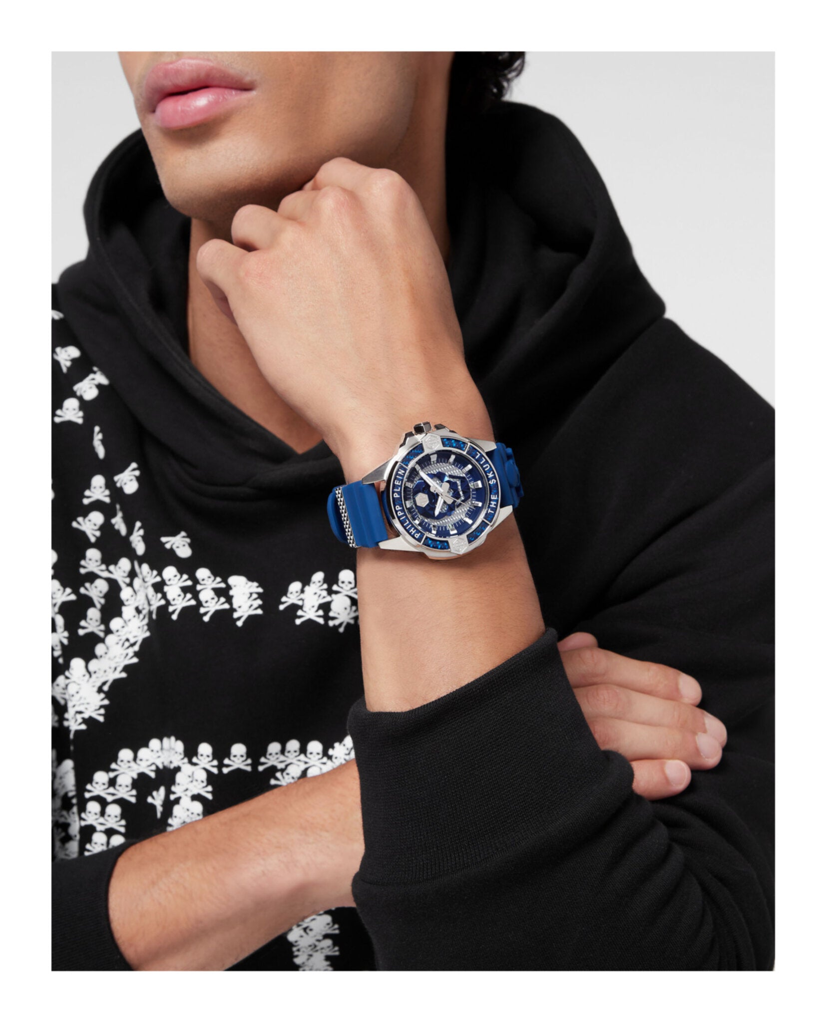 The $kull Carbon Fiber Silicone Watch