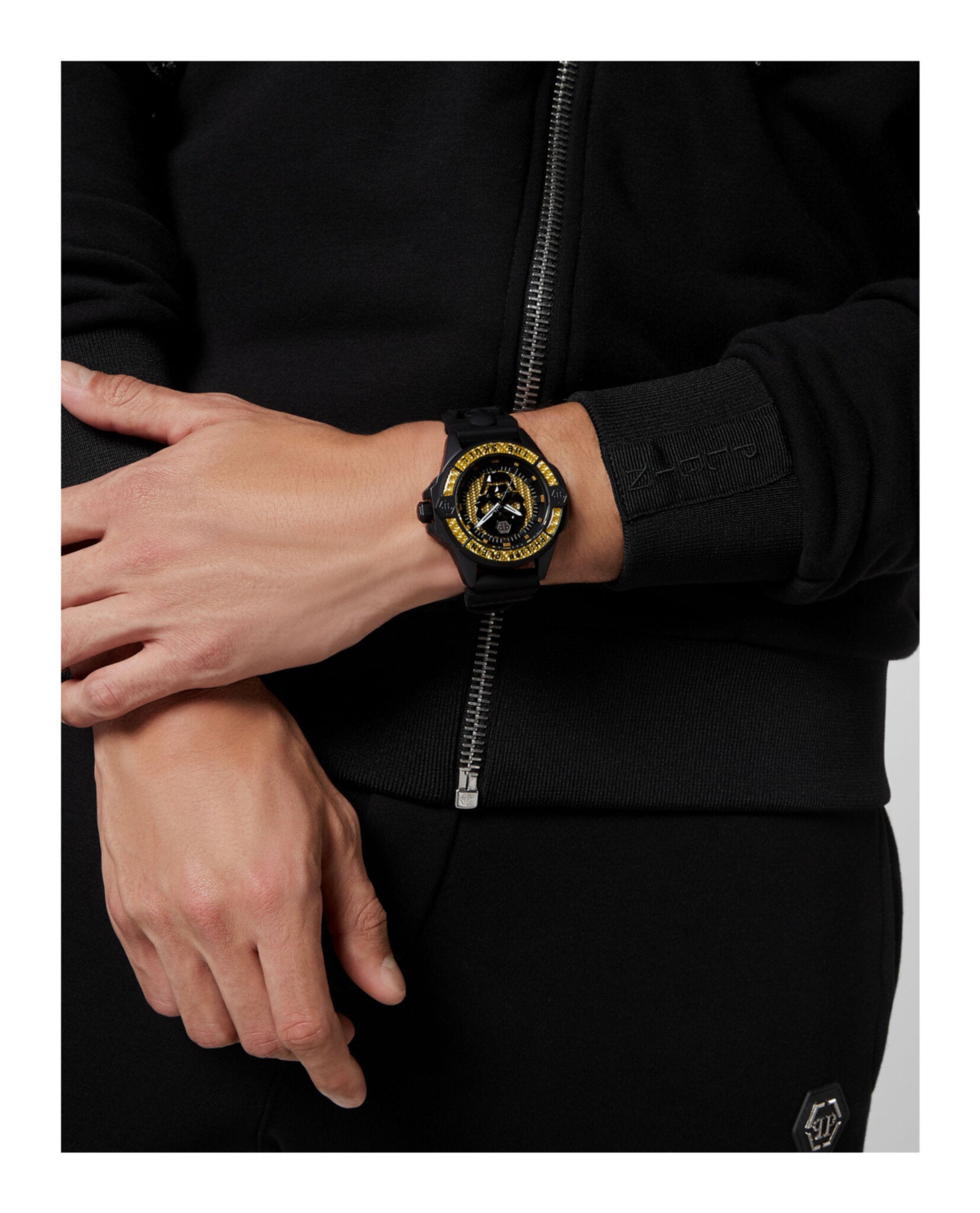The $kull Carbon Fiber Silicone Watch